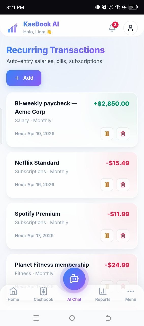 Recurring Transactions