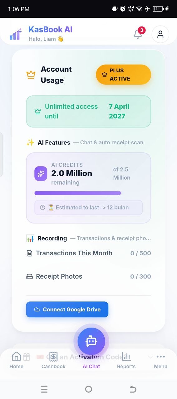 Account Usage