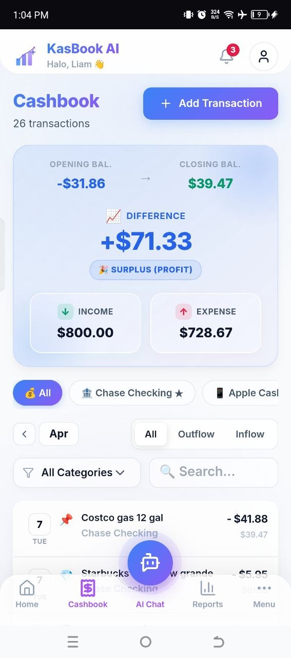 Cashbook