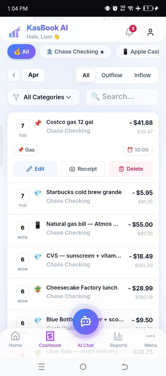 Transaction List